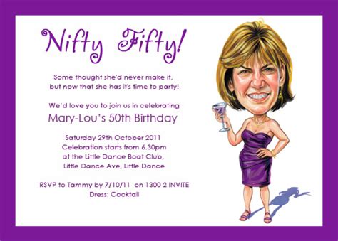 50 second invite smart card|funny 50th birthday invitations.